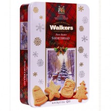 Walkers Festive Shapes Shortbread Cookies Tin 8.8 oz