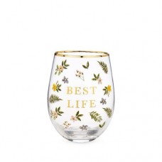 Twine Best Life Wine Glass
