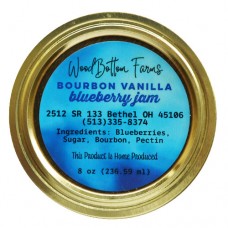 Wood Bottom Farms Bourbon Vanilla Blueberry Jam