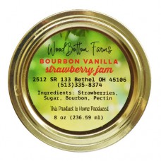 Wood Bottom Farms Bourbon Vanilla Strawberry Jam