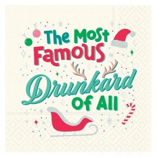 Christmas Beverage Napkins The Most Famous Drunkard