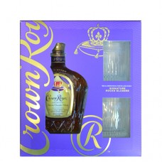 Crown Royal Deluxe 750 ml Rocks Glass Gift Set