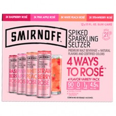 Smirnoff Seltzer Spiked Rose Variety 12 Pack